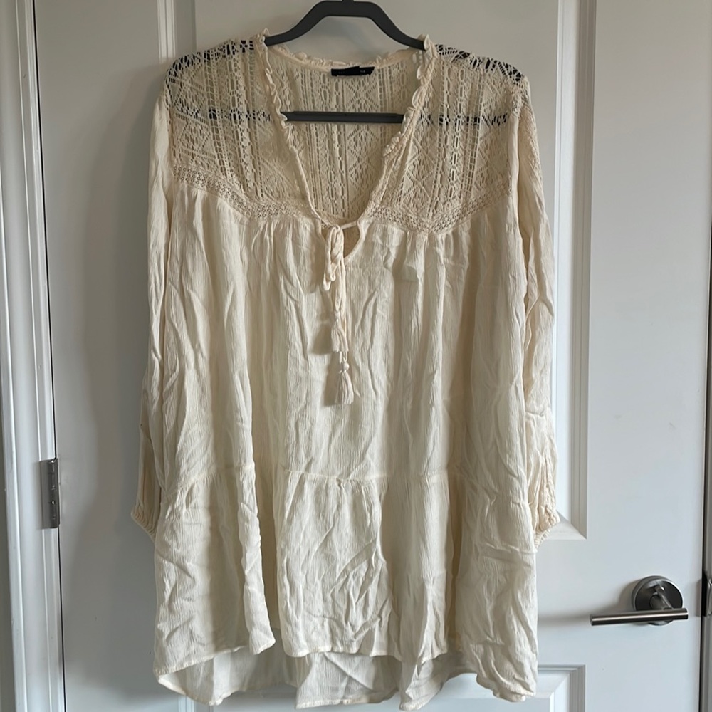 American Eagle, flowy boho blouse